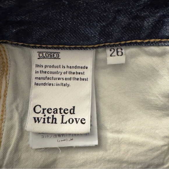 Closed "Pearl" High Waisted Jeans in Dark Blue 26 - Picture 6 of 12